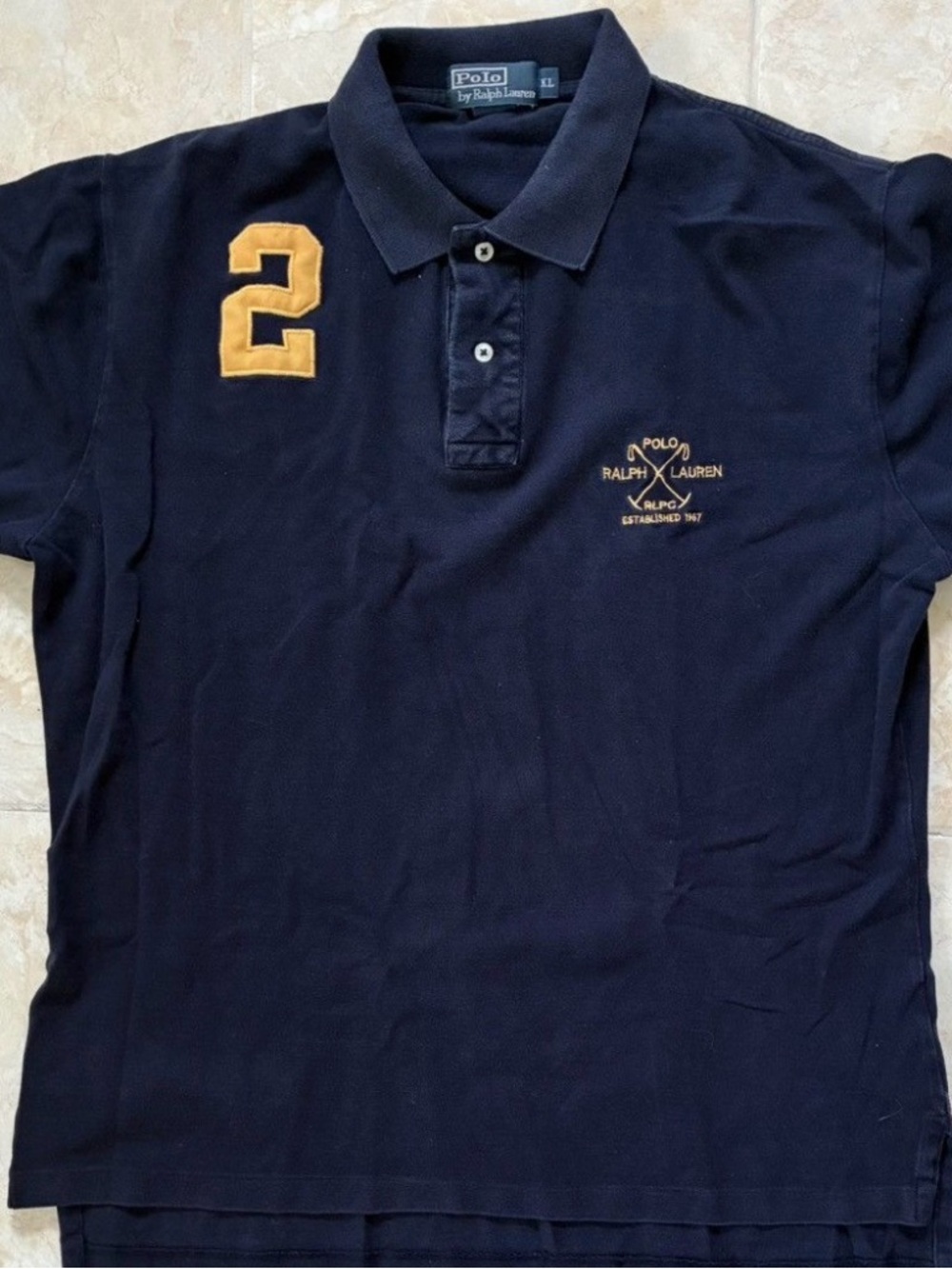 Vintage 90s Polo Ralph Lauren Embroidered Polo Sz XL